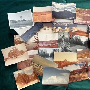 Vintage Landscape Nature Photography Lot Color Black White Scenic Ephemera 20+pc
